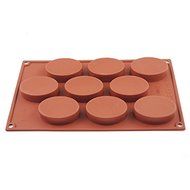2win2buy 9-Cavity Oval Silicone DIY Mold Cake Bread Soap Cheese Cornbread Muffin Mold N2