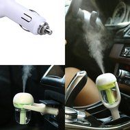 Travel Size Mini Car Humidifier Diffuser Essential Oil Ultrasonic Aroma Mist Purifier Air Freshener Blue N8