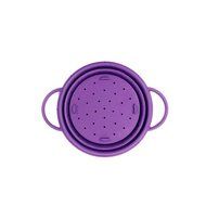 Silicone Collapsible Colanders Strainer Set (Purple) #L #M #S N4