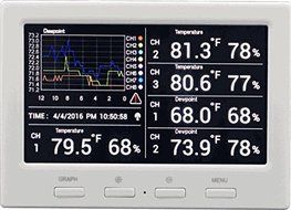Ambient Weather WS-3000-X5 Wireless Thermo-Hygrometer with Logging, Graphing, Alarming, Radio Controlled Clock... N5
