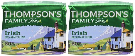 Thompson&#039;s Punjana Irish Breakfast 80 Teabags (8.82 Oz) (Pack of 2) N2