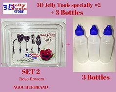 3D Jelly Tools specially -Type 2 - Rose flowers and 3 bottle N2