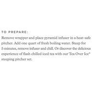Tea Forte TEA OVER ICE Blends, Five Iced Tea Infusers, Mango Peach Green Tea N6
