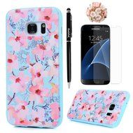 Badalink Galaxy S7 Case Shockproof Drop Protection Soft TPU Rubber Bumper Protective Back Cover Slim-Fit Flexible...