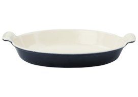 French Home Blue 1 Quart Oval Gratin Baking Dish