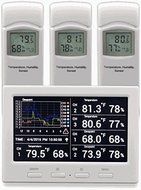 Ambient Weather WS-3000-X5 Wireless Thermo-Hygrometer with Logging, Graphing, Alarming, Radio Controlled Clock... N6
