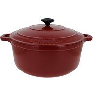 Chasseur 5.5-quart Red French Enameled Cast Iron Round Dutch Oven