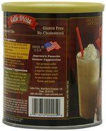 Caffe D'Vita Sugar Free Mocha Instant Cappuccino, 8.5-Ounce Canisters (Pack of 6) N2