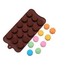 Yunko Various Flower Ice Cube Silicone Mold Chocolate Candy Mold Fondant Cake Decorating Mold N5