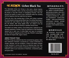 Foojoy Lichee Black Tea 100 Tea Bags - 7 Oz N2