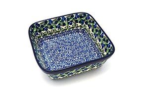 Polish Pottery Baker - Square - Huckleberry