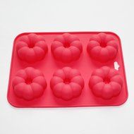 X-Haibei Round Donut Cake Chocolate Cookies Baking Pan Soap Silicone Mold