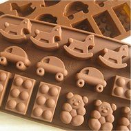New Style Horse Car Shape Ice Chocolate Decorating Mold Silicone Cake Mould Kitchen Cooking Tools