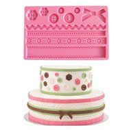 Silicone Fondant Mould Lace Mat , KOOTIPS Rose Silicone Lace Fondant Mat Mould Cake Decorating Baking Mold Sugar... N8