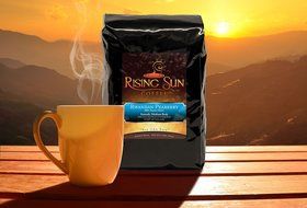 Rising-Sun Rwanda Peaberry, Roasted Coffee Bean - 1 Pound
