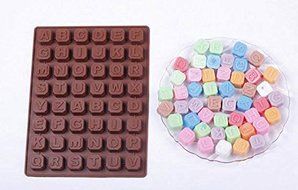 26 English Alphabet Ice Lattice Mold Environmental Silicone Diy Jelly Mold Chocolate Pudding Tray Mold Cake Bakeware