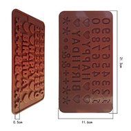 English Letters &amp; Numbers Cake Molds Soap Silicone Chocolate Mould