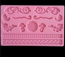 Silicone Fondant Mould Lace Mat , KOOTIPS Rose Silicone Lace Fondant Mat Mould Cake Decorating Baking Mold Sugar... N12
