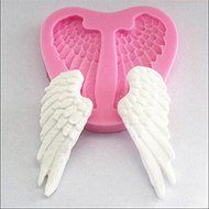 "dipshop Angel Wings Silicone Fondant Mold Chocolate Polymer Clay Mould" shopping N2