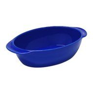 Chantal 93A-OV26T BI 10 by 7 by 2.75-Inch Oval Baking Dish, Small, Indigo Blue by Chantal