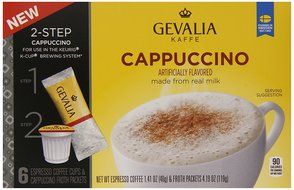 Gevalia, 2-Step K-Cup &amp; Froth Packets, 6 Count, 1.41oz Box (Pack of 3) (Vanilla Latte) N4