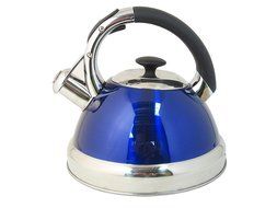 Native Spring 3-Quart Whistling Stainless Steel Tea Kettle Excellent for your Favorite Drink - Blue N2