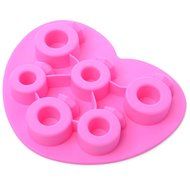 Xcellent Global Crystal Ice Ball Mold Superior Quality Silicone 4x4.5cm Random Color M-HG015