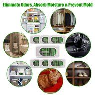 Activated Charcoal Odor Absorber by CareHome - Best Refrigerator Deodorizer and Odor Eliminator for Closet, Wardrobe... N5