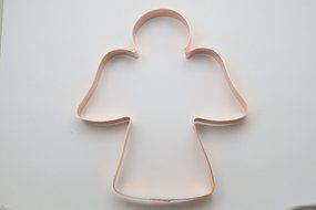 Large Copper Angel Cookie Cutter N4