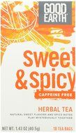 Good Earth Sweet &amp; Spicy Herbal &amp; Black Tea, 18 Count Tea Bags (Pack of 6) N7