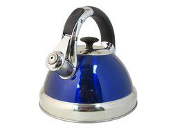 Native Spring 3-Quart Whistling Stainless Steel Tea Kettle Excellent for your Favorite Drink - Blue N7