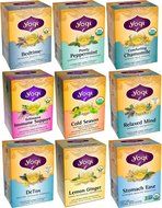 Yogi Tea Herbal Wellness 9 Flavor Variety Pack (Pack of 9, 144 Tea Bags Total)