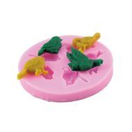 2PCS Yihuily 3D Chocolate Candy Cake Silicone Fondant Lace Mold, Sea Shell Starfish Birds Animals Shape Mould N5