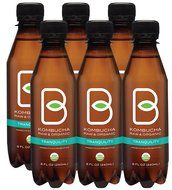 B-tea Kombucha Raw Organic Tea, Only 2g of Sugar, Probiotics &amp; Prebiotic, Kosher, Original, Green Tea, Lemon Balm... N3