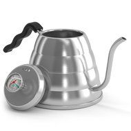 POUR OVER Coffee Kettle 1.2L - Stop Burning Your Beans - THERMOMETER Built-in by Coffee Gator - For Perfect Hand... N7