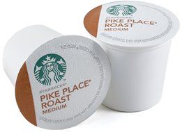 Starbucks Pike Place Roast Coffee Keurig K-Cups, 24 Count (Pack of 4)