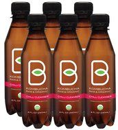 B-tea Kombucha Raw Organic Tea, Only 2g of Sugar, Probiotics &amp; Prebiotic, Kosher, Original, Green Tea, Lemon Balm... N13