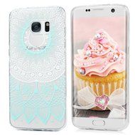 Badalink Galaxy S7 Edge Case Clear Soft TPU Rubber Skin Bumper Case Shockproof Flexible Easy Grip Colorful Painting... N40