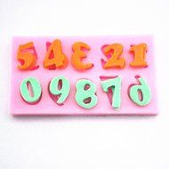 Longzang Small Alphabet Letter &amp; Number Silicone Mold Sugar Craft DIY Gumpaste Cake Decorating Clay (Upper case) N7