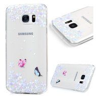 Badalink Galaxy S7 Edge Case Clear Soft TPU Rubber Skin Bumper Case Shockproof Flexible Easy Grip Colorful Painting... N50
