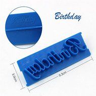 Happy Birthday Letters Cake Cutter Embosser Fondant Biscuit Cookie Baking Molds shopping N3