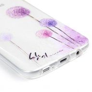 Badalink Galaxy S7 Edge Case Clear Soft TPU Rubber Skin Bumper Case Shockproof Flexible Easy Grip Colorful Painting... N59