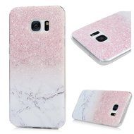 Badalink Galaxy S7 Edge Case Clear Soft TPU Rubber Skin Bumper Case Shockproof Flexible Easy Grip Colorful Painting... N60