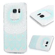 Badalink Galaxy S7 Edge Case Clear Soft TPU Rubber Skin Bumper Case Shockproof Flexible Easy Grip Colorful Painting... N63