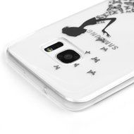 Badalink Galaxy S7 Edge Case Clear Soft TPU Rubber Skin Bumper Case Shockproof Flexible Easy Grip Colorful Painting... N64