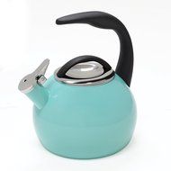 Chantal 37-ANN AQ Enamel on Steel 40th Anniversary Teakettle, 2 quart, Aqua N6