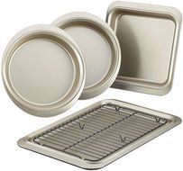 Anolon 59967 Nonstick Bakeware Set, Onyx/Pewter, 5-Piece N3