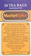 Marketspice Huckleberry Tea Bags, Box of 24 bags (2 oz) N2
