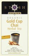 Stash Tea Organic Gold Cup Chai Herbal Tea with Turmeric, 18 Count (Pack of 6) N2