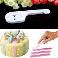 Fondant Cake Sugar Craft Paste Embosser Wheel Icing Stitching Cutter Tools Set